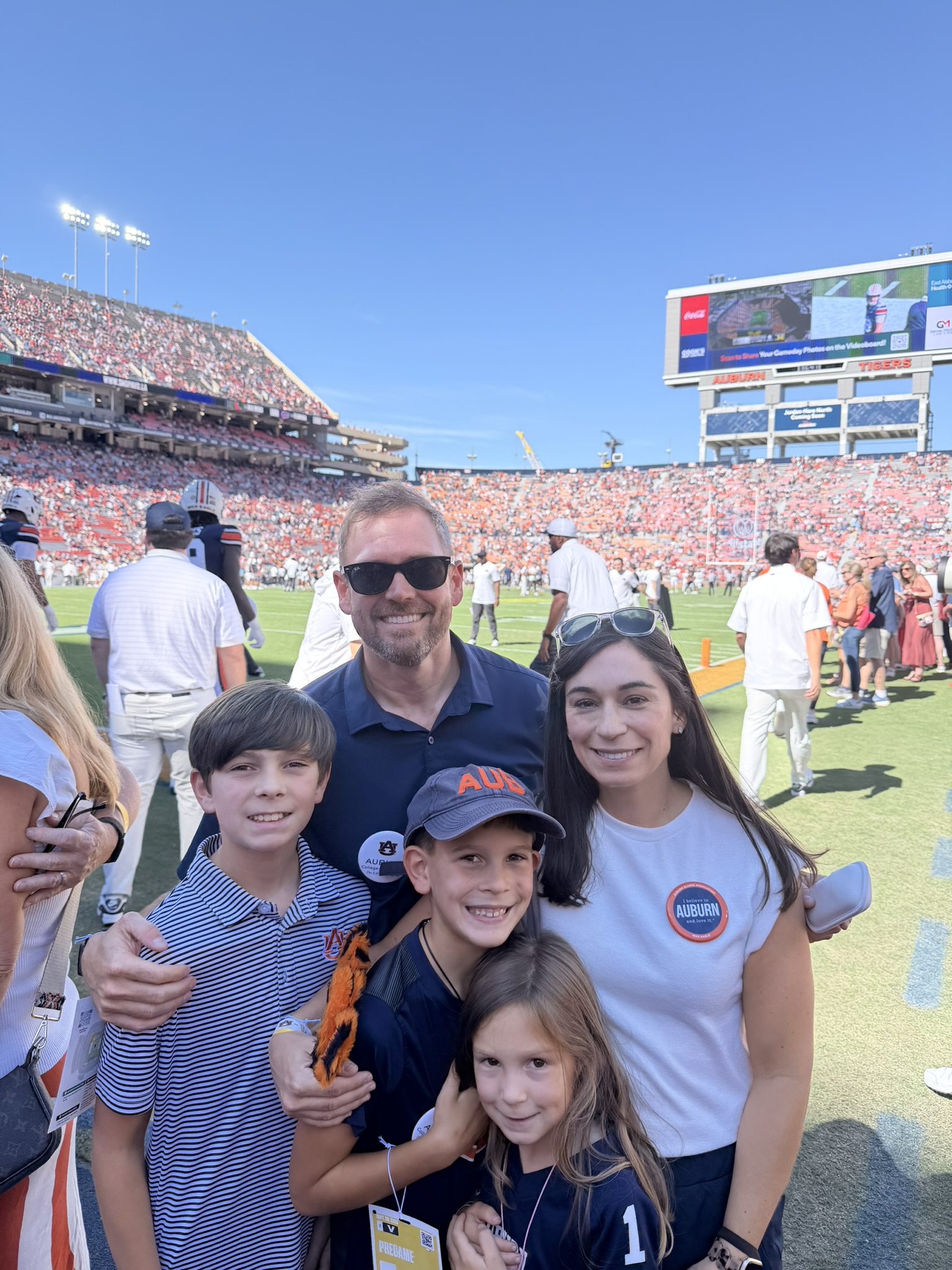 Oliver with his family